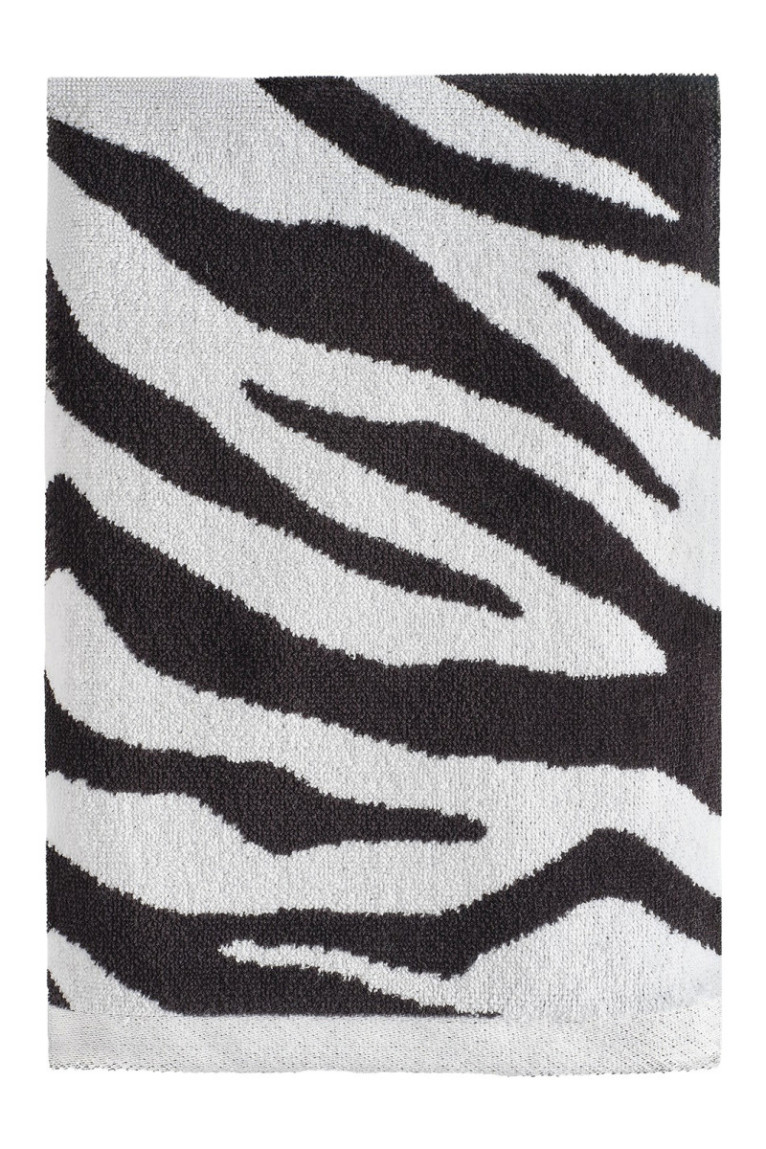 Serviette de bain Zebhra Noir 70 x 130 cm
