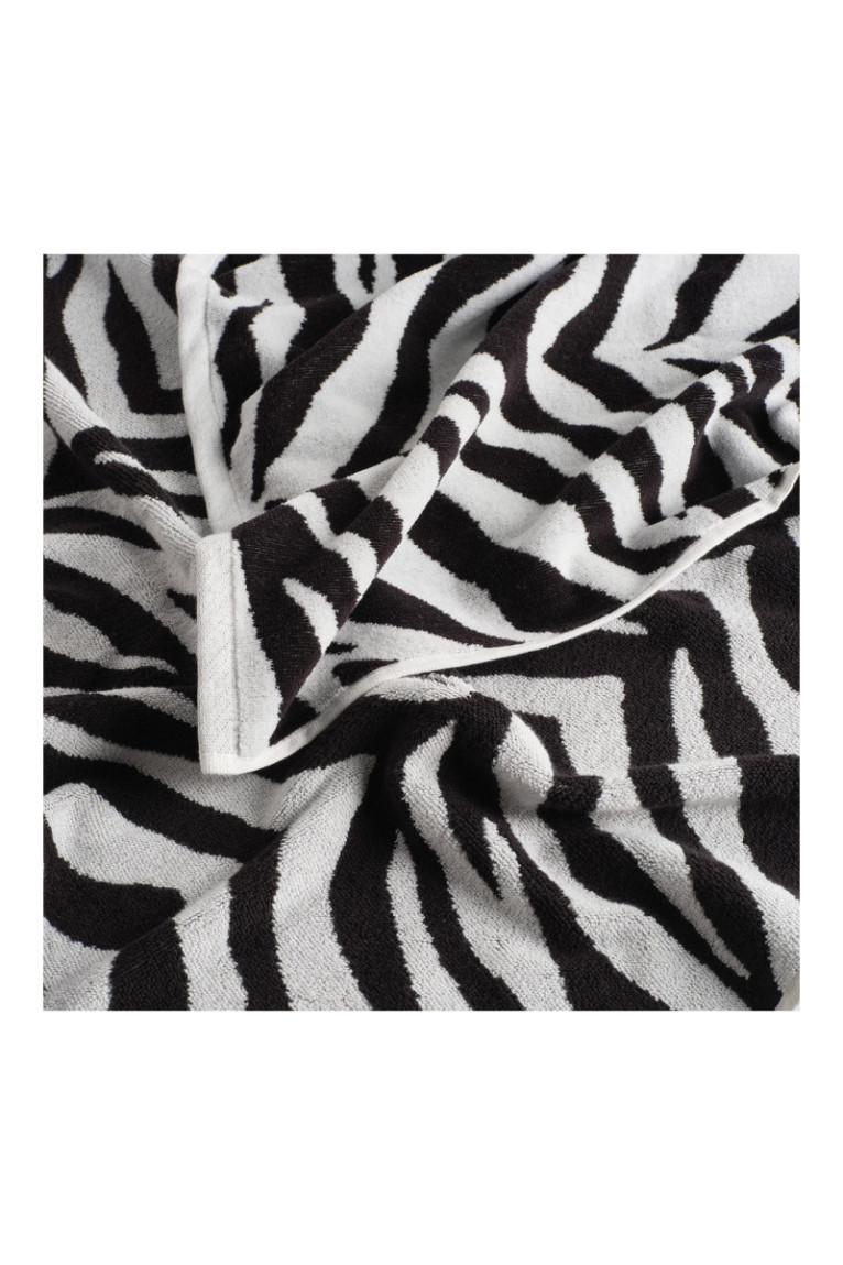 Serviette de bain Zebhra Noir 70 x 130 cm