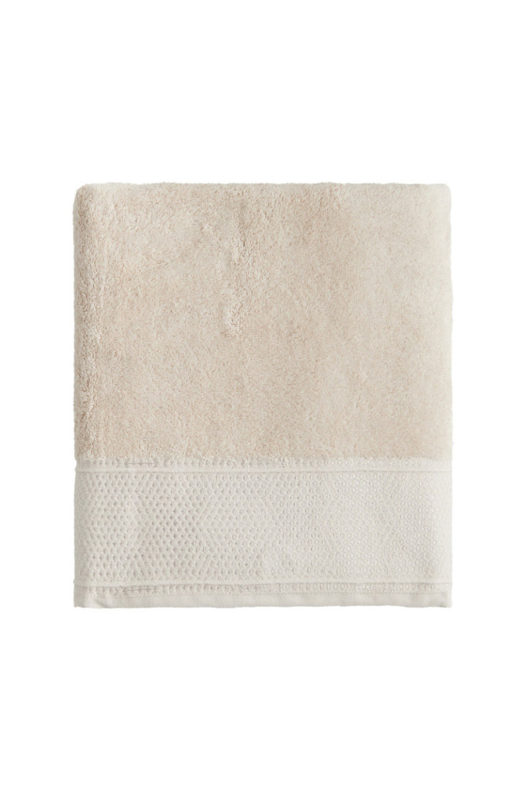 Serviette de bain Destello Beige clair 100 x 140 cm