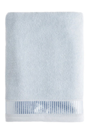 Serviette de bain Alicanty Bleu clair 70 x 130 cm