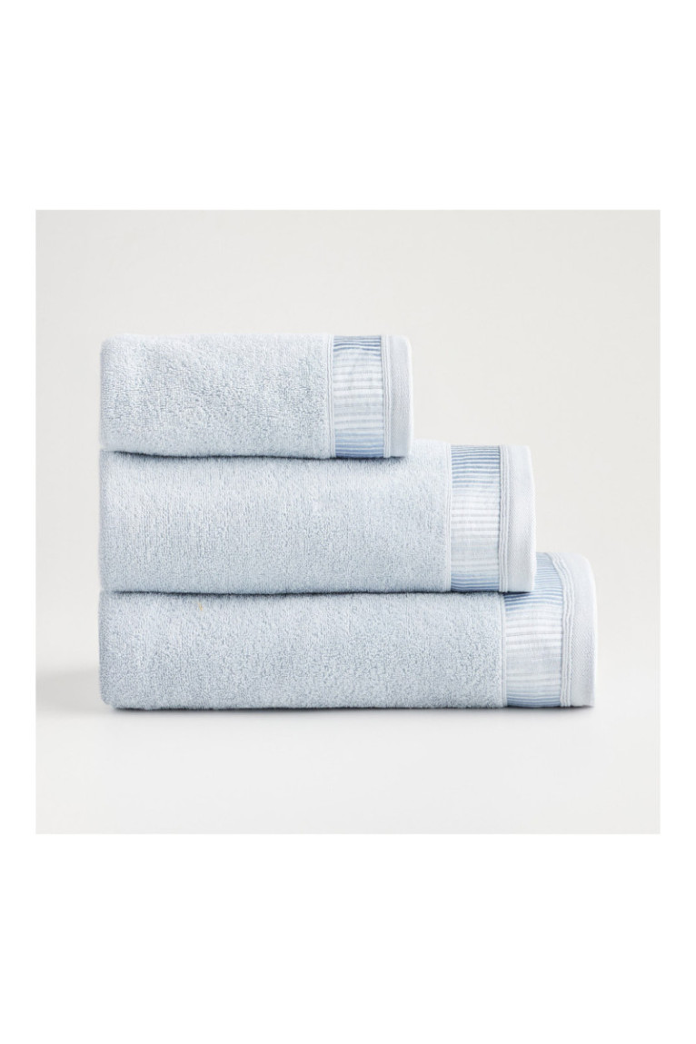 Serviette de bain Alicanty Bleu clair 70 x 130 cm