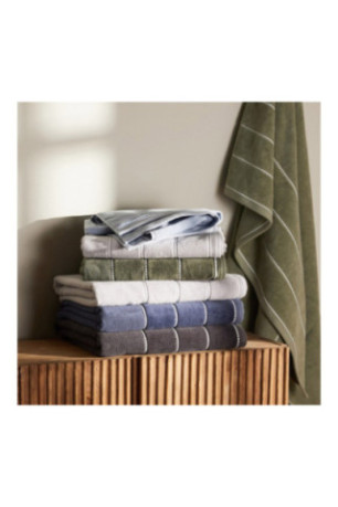 Serviette de bain Velly Gris clair 50 x 90 cm