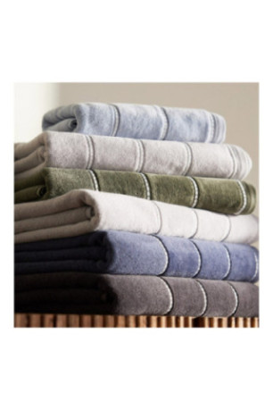 Serviette de bain Velly Gris clair 50 x 90 cm