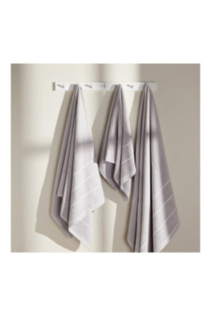 Serviette de bain Velly Gris clair 50 x 90 cm