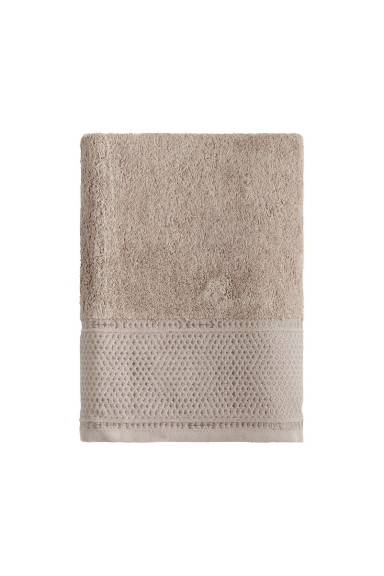 Serviette de bain DESTELLO Marron clair 70 x 130 cm