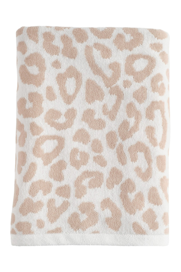 Drap de bain Panther Blanc 70 x 130 cm