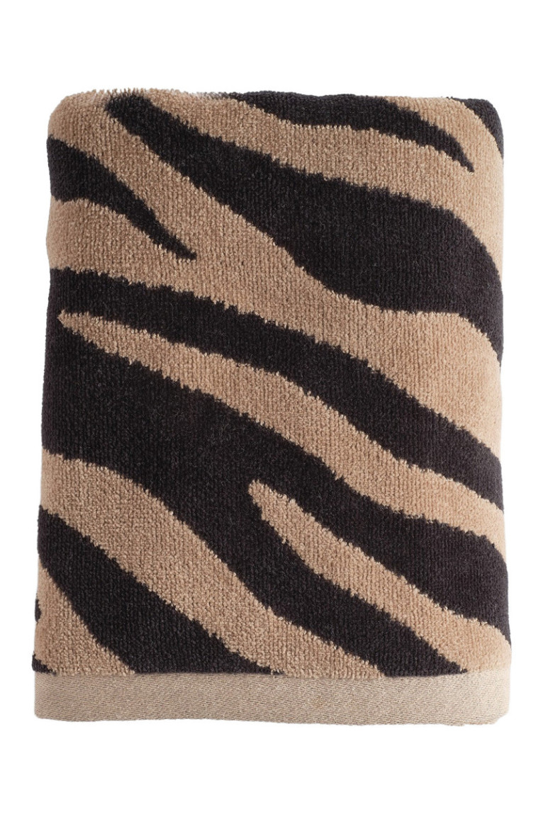 Serviette de bain ZEBHRA Beige 50 x 90 cm