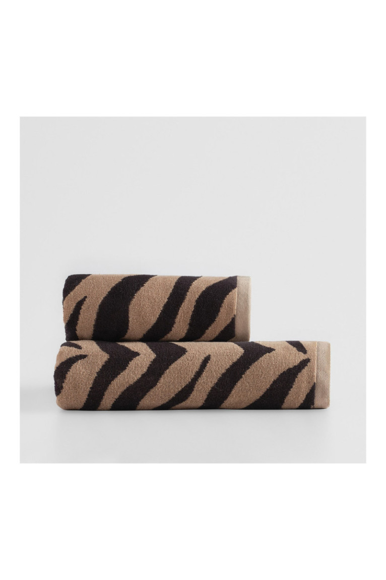 Serviette de bain ZEBHRA Beige 50 x 90 cm