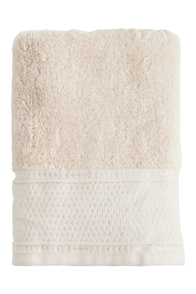 Serviette de bain Destello Beige clair 50 x 90 cm
