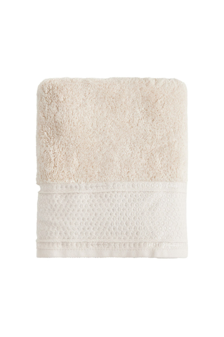 Serviette de bain Destello Beige clair 50 x 90 cm