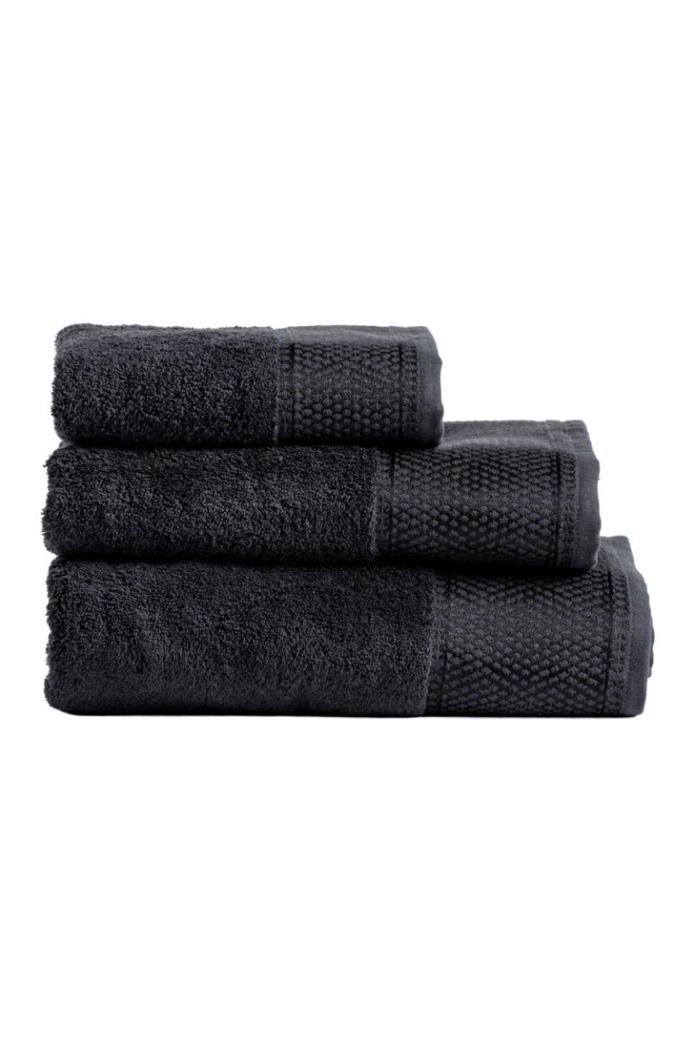 Drap de bain Destello Noir 70 x 130 cm