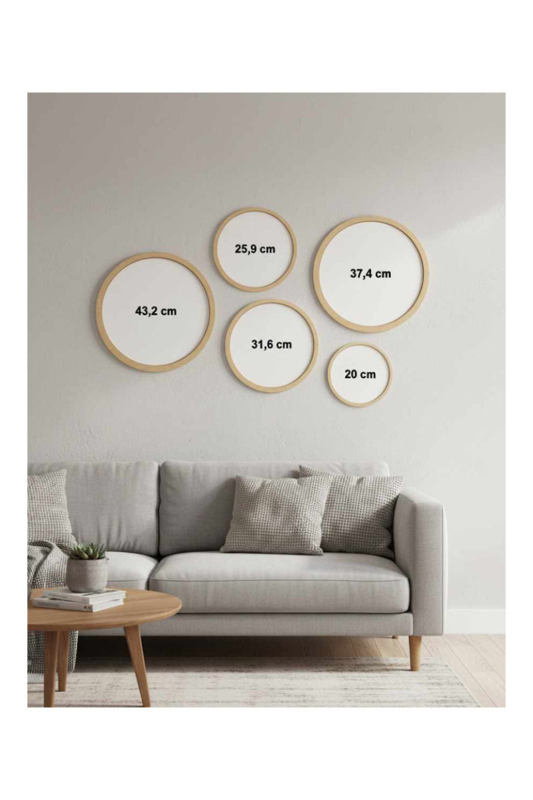 Tableau décoratif encadré en MDF (5 pièces) - Multicolore