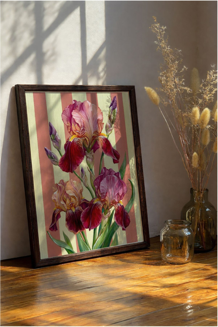 Tableau décoratif encadré en MDF - Multicolore