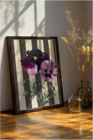 Tableau décoratif encadré en MDF - Multicolore