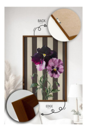 Tableau décoratif encadré en MDF - Multicolore
