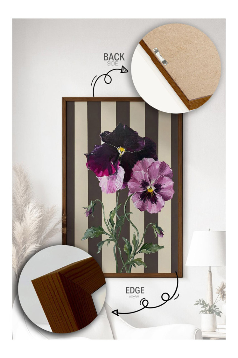 Tableau décoratif encadré en MDF - Multicolore