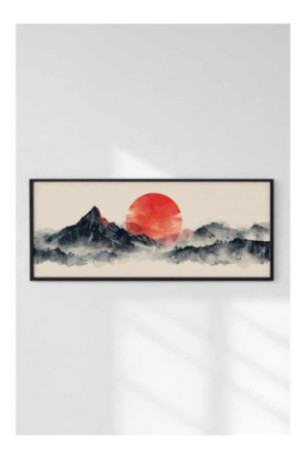 Tableau encadré décoratif - Multicolore