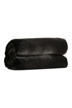 Plaid en flanelle Floss Solid Blanket Noir - 150x200cm