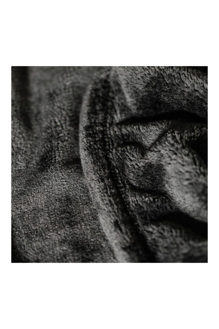Plaid en flanelle Floss Solid Blanket Noir - 150x200cm