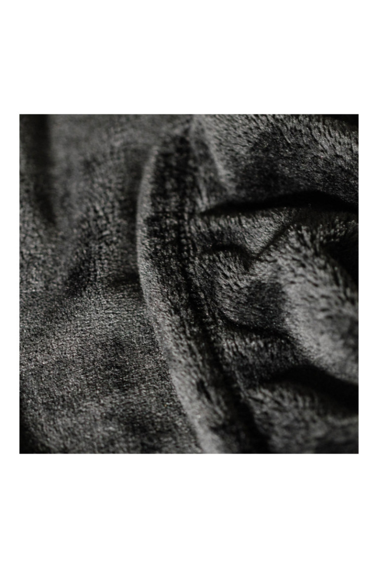 Plaid Floss Solid Noir - 220x200cm