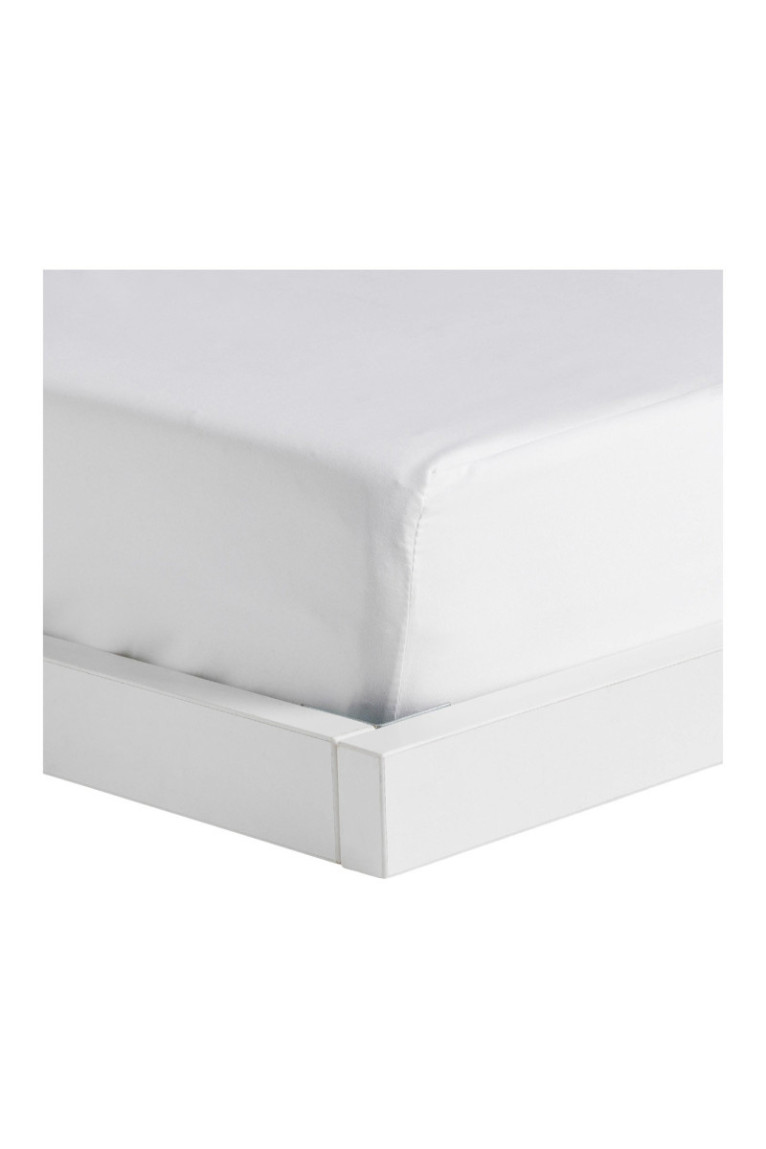 Drap-housse Micros Blanc - 90x200x25cm