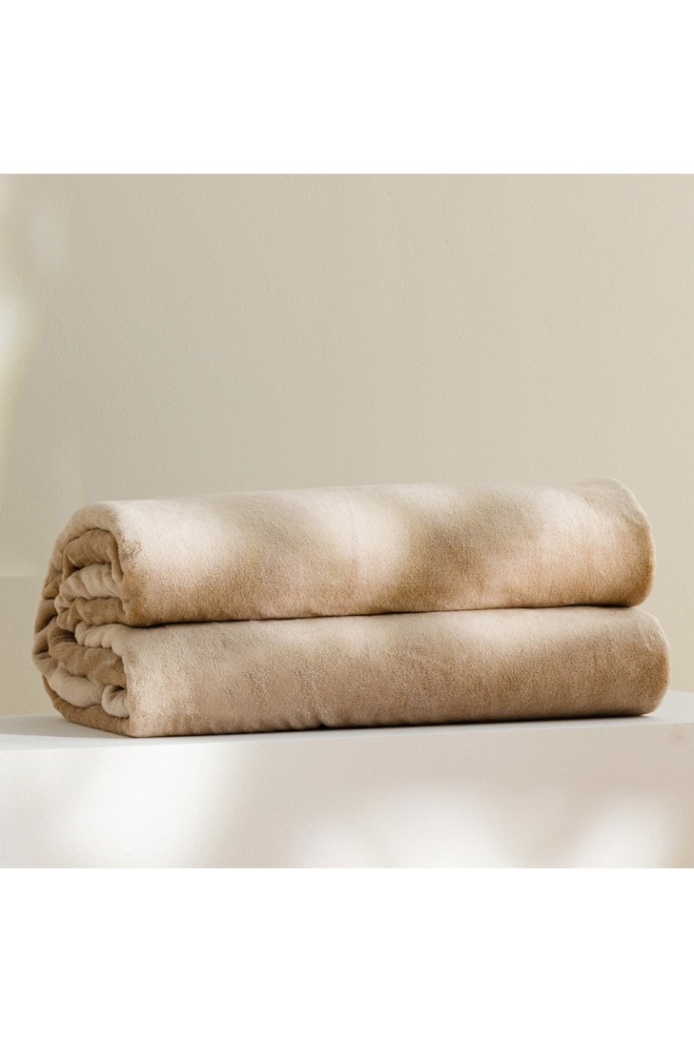 Plaid Floss Solid Beige - 220x200cm