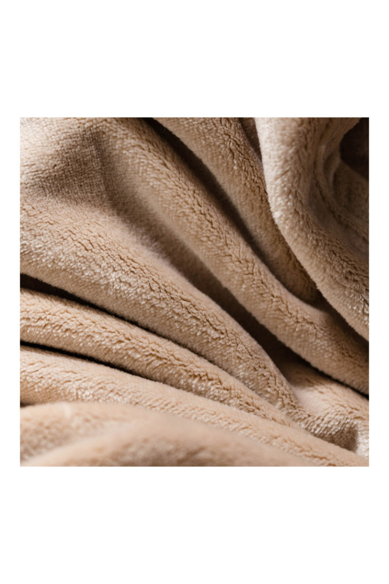 Plaid Floss Solid Beige - 220x200cm