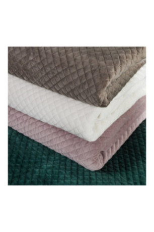 Dessus de lit Plums Solid Rose clair - 200x220cm