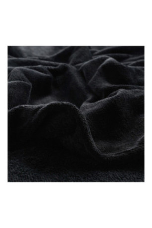 Couverture polaire Abila Jacquard Noir - 150x200cm