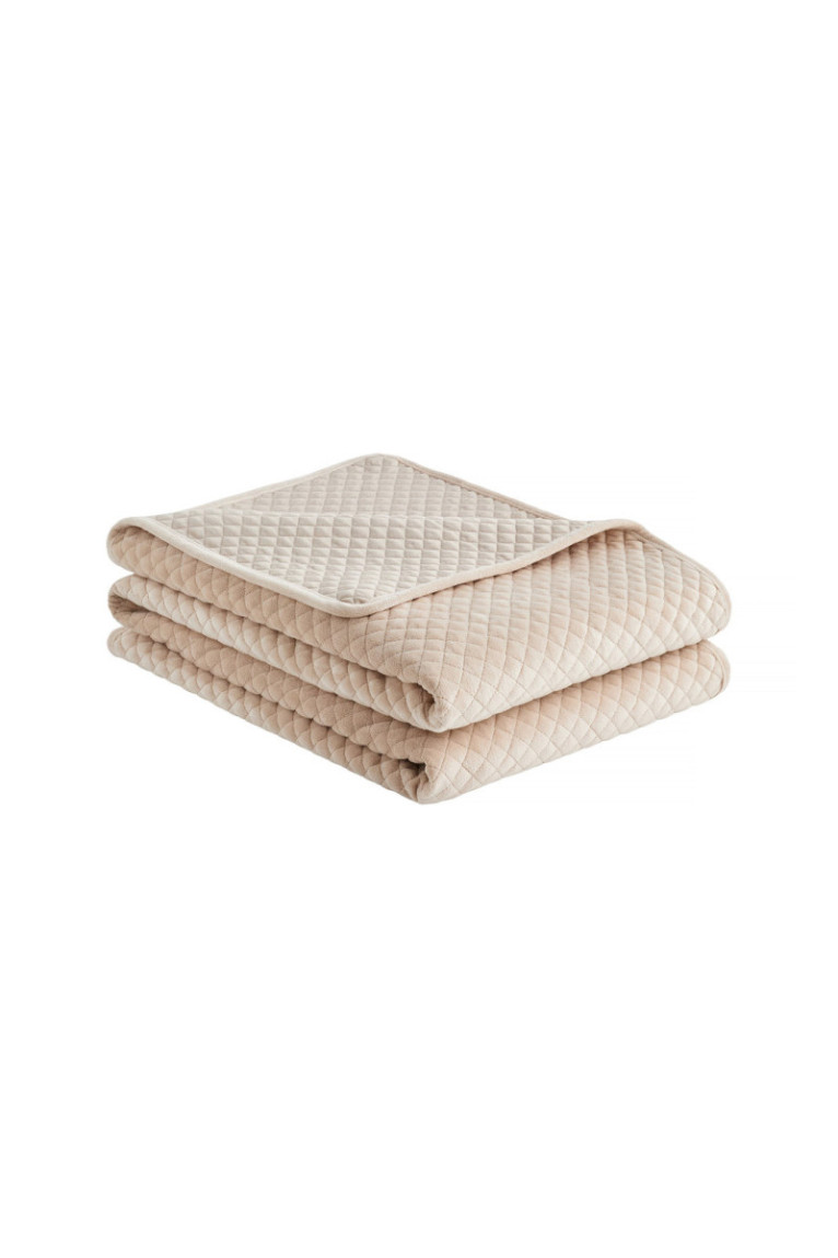 Couvre-lit Plums Solid Beige - 200x220cm