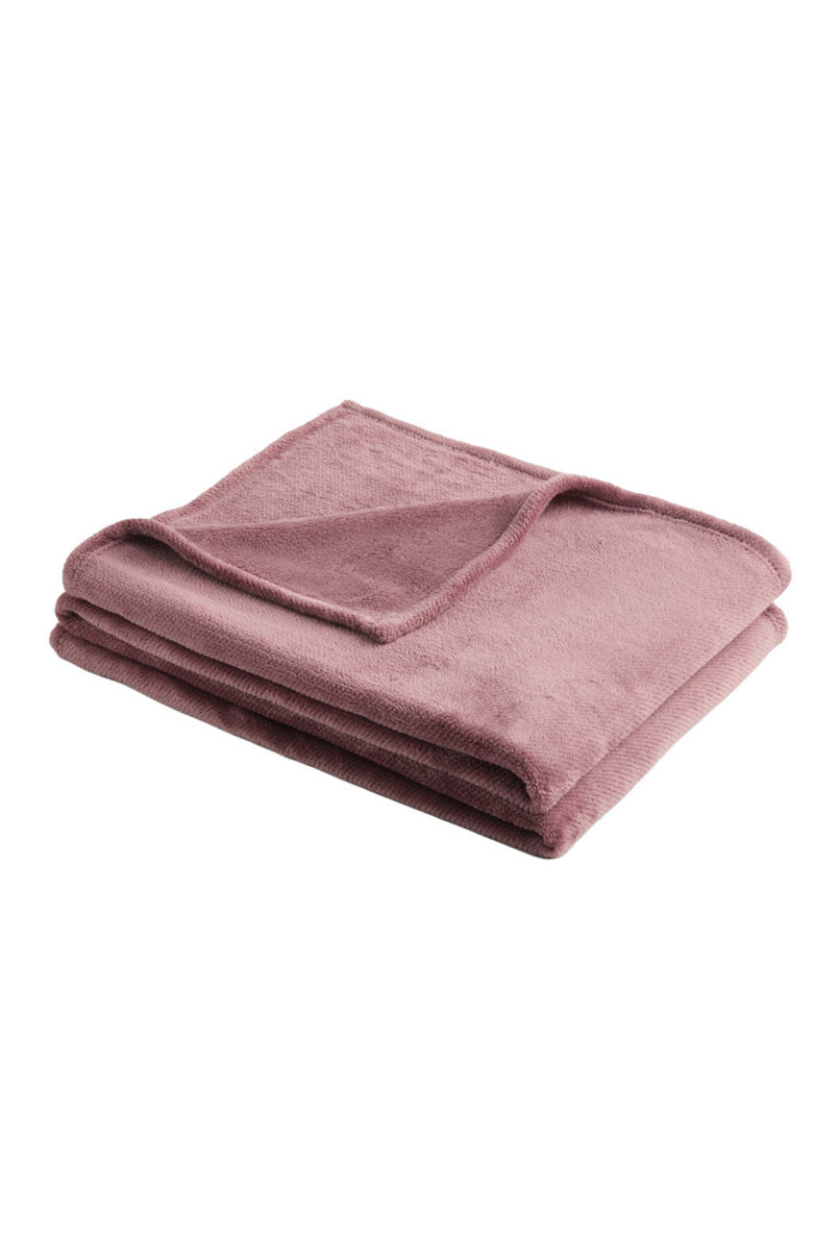 Couverture polaire Abila Jacquard Violet - 150x200cm