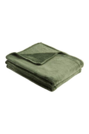 Couverture polaire Abila Jacquard Solid Verte - 150x200cm