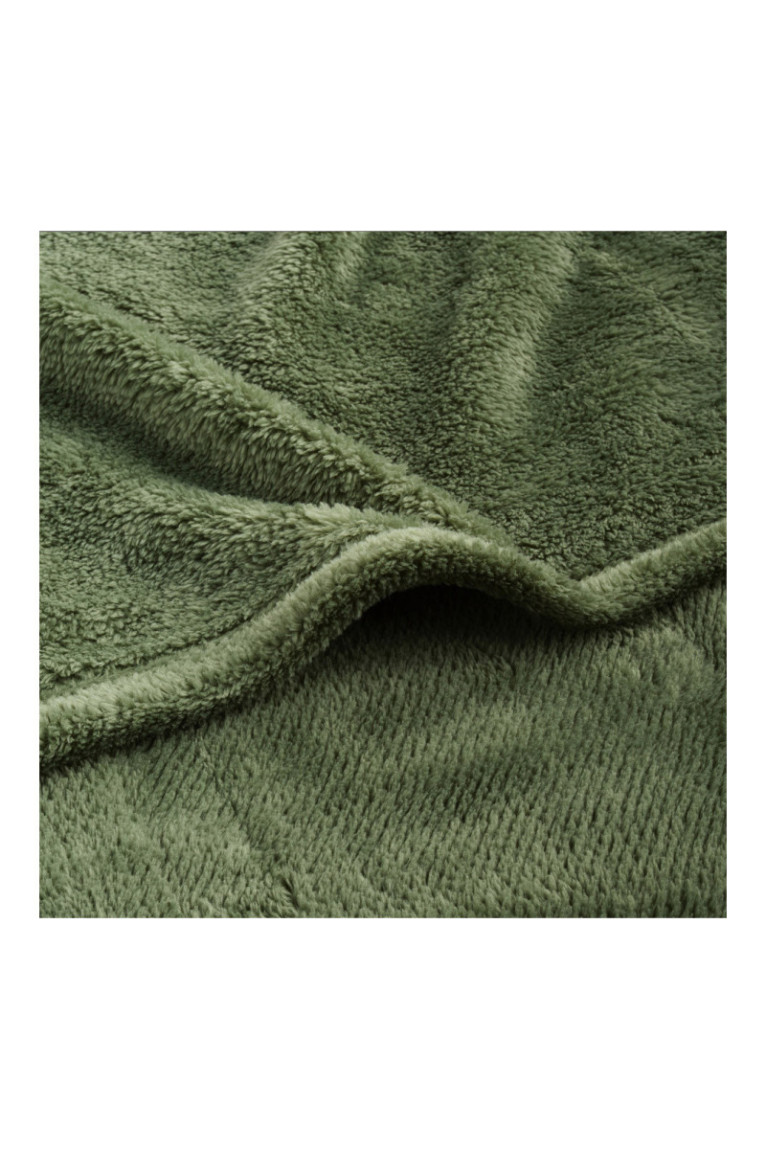 Couverture polaire Abila Jacquard Solid Verte - 150x200cm
