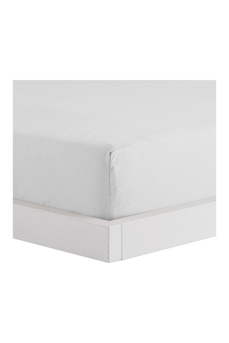 Drap-housse Satinette Écru - 200x220x25cm