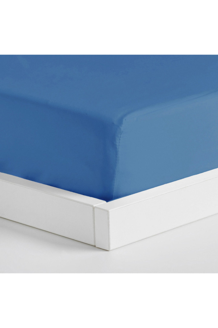 Drap-housse Micros Bleu - 160x200x25cm