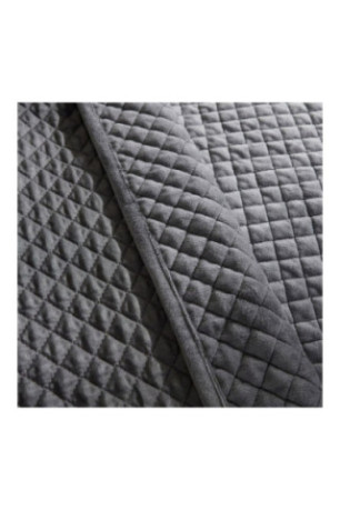 Dessus de lit Plums Solid Gris foncé - 200x220cm