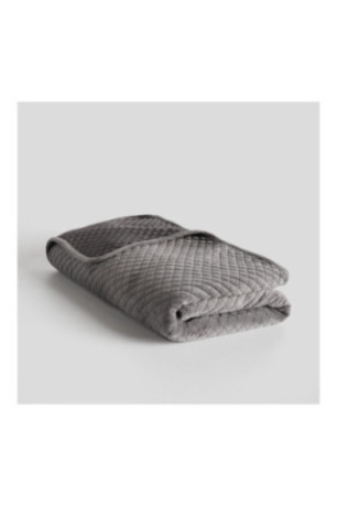 Dessus de lit Plums Solid Gris foncé - 200x220cm
