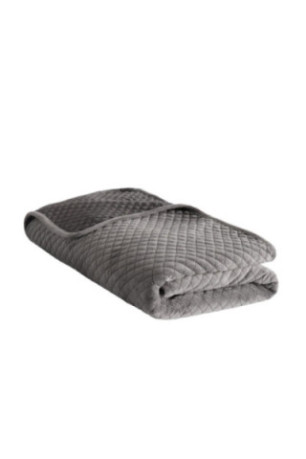 Dessus de lit Plums Solid Gris foncé - 200x220cm