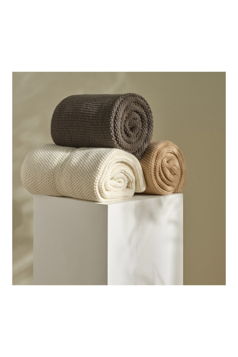 Couverture Zaldaris Beige - 130x170cm