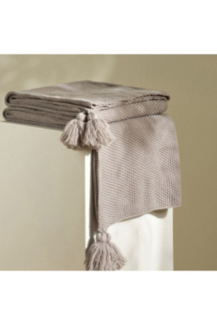 Couverture Zoltane Gris clair - 130x170cm