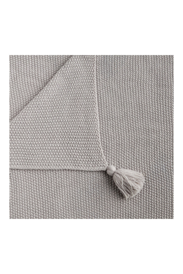 Couverture Zoltane Gris clair - 130x170cm