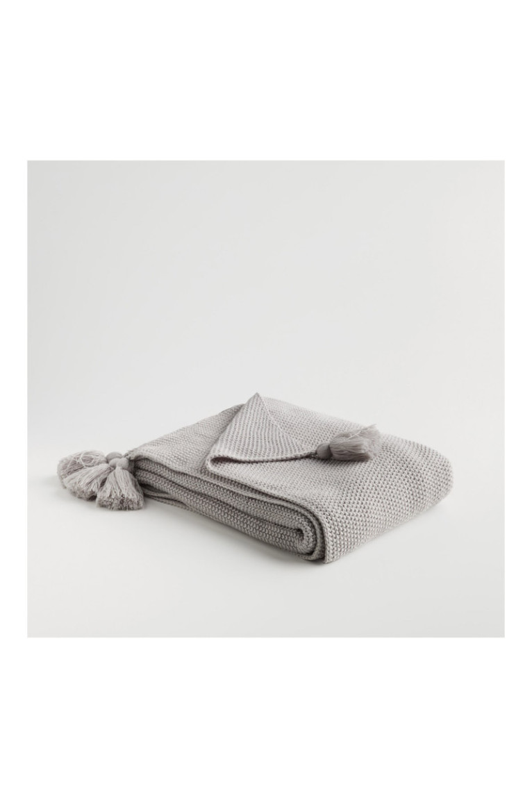 Couverture Zoltane Gris clair - 130x170cm