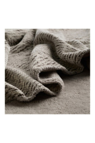 Plaid Oseo Jacquard Solid Gris clair - 180x220cm