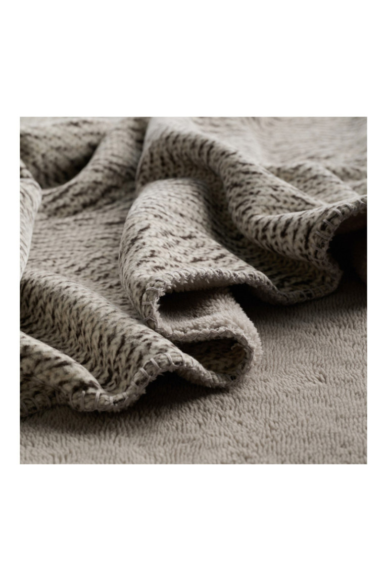 Plaid Oseo Jacquard Solid Gris clair - 180x220cm