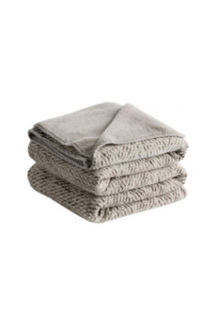 Plaid Oseo Jacquard Solid Gris clair - 180x220cm