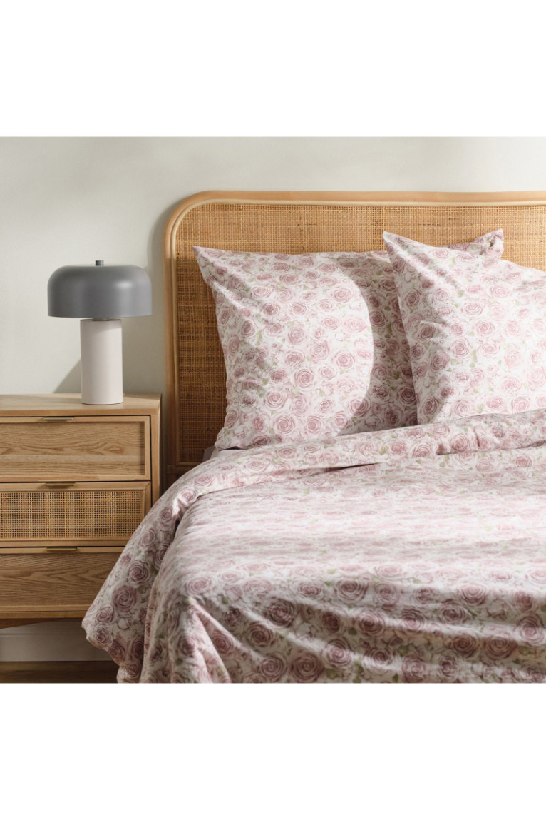 Parure de lit Rosalini Rose clair - 200x220cm