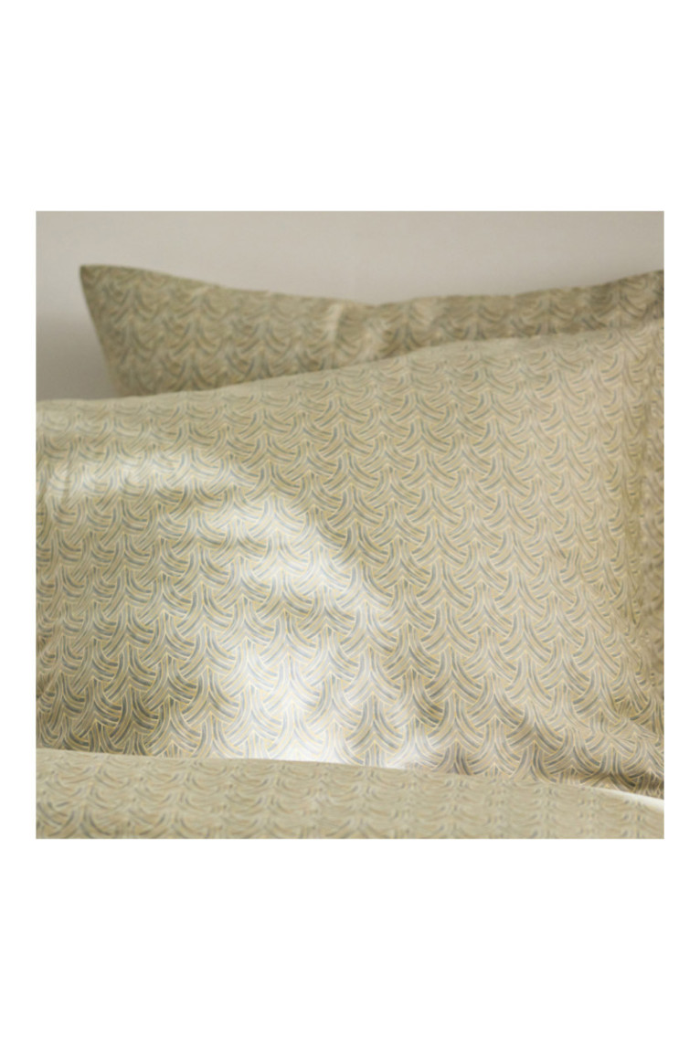 Linge de lit Descemer Beige gris - 160x200cm