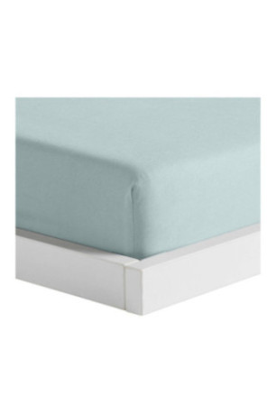 Drap-housse Satinette Turquoise clair - 180x200x25cm