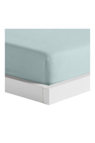 Drap-housse Satinette Turquoise clair - 180x200x25cm