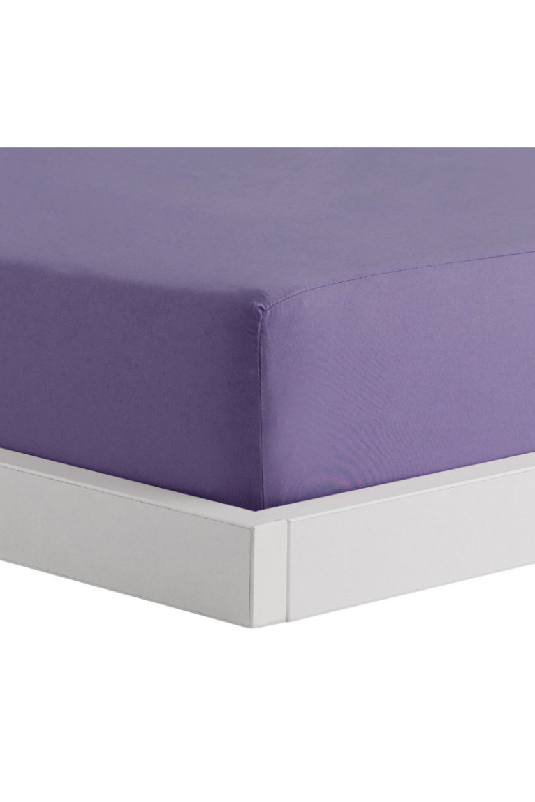 Drap-housse Micros Violet - 180x200x25cm